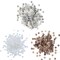 Buttons Galore Flat Back Pearls for DIY Crafts - Three Neutral Colors 350 Pieces